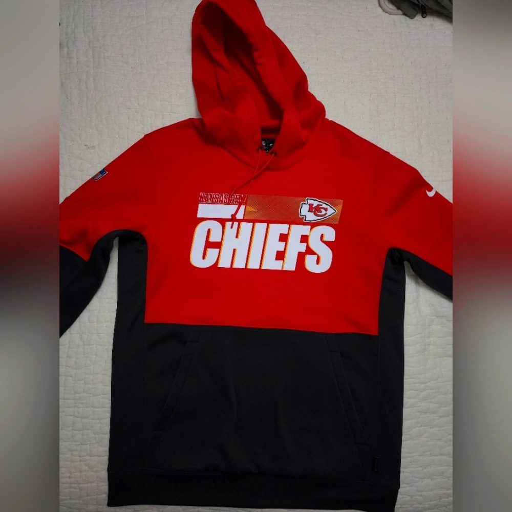Nike NFL Kansas City Chiefs Sideline  Performance Therma-FIT Pullover Hoodie